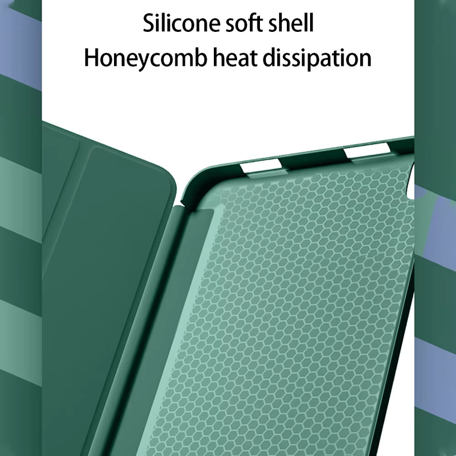 Samsung Galaxy Tab Hülle aus weichem Silikon mit Flip-Standfunktion in Schwarz - Bild 2