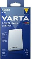 Varta Powerbank Energy 5000 mit 5000 mAh, 15W, USB-C und USB-A, Weiß/Schwarz - Bild 2
