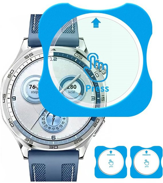 Geekthink Schutzglas für Huawei Uhr GT5pro 46/42mm, GT5 46mm, transparent - Bild 1