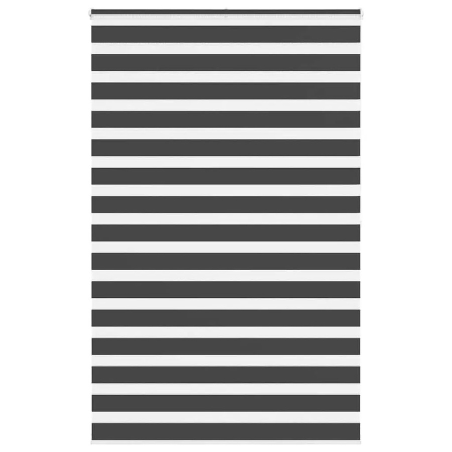 vidaXL Doppelrollo Day & Night Schwarz aus Polyester, B: 150 cm, H: 200 cm - Bild 2