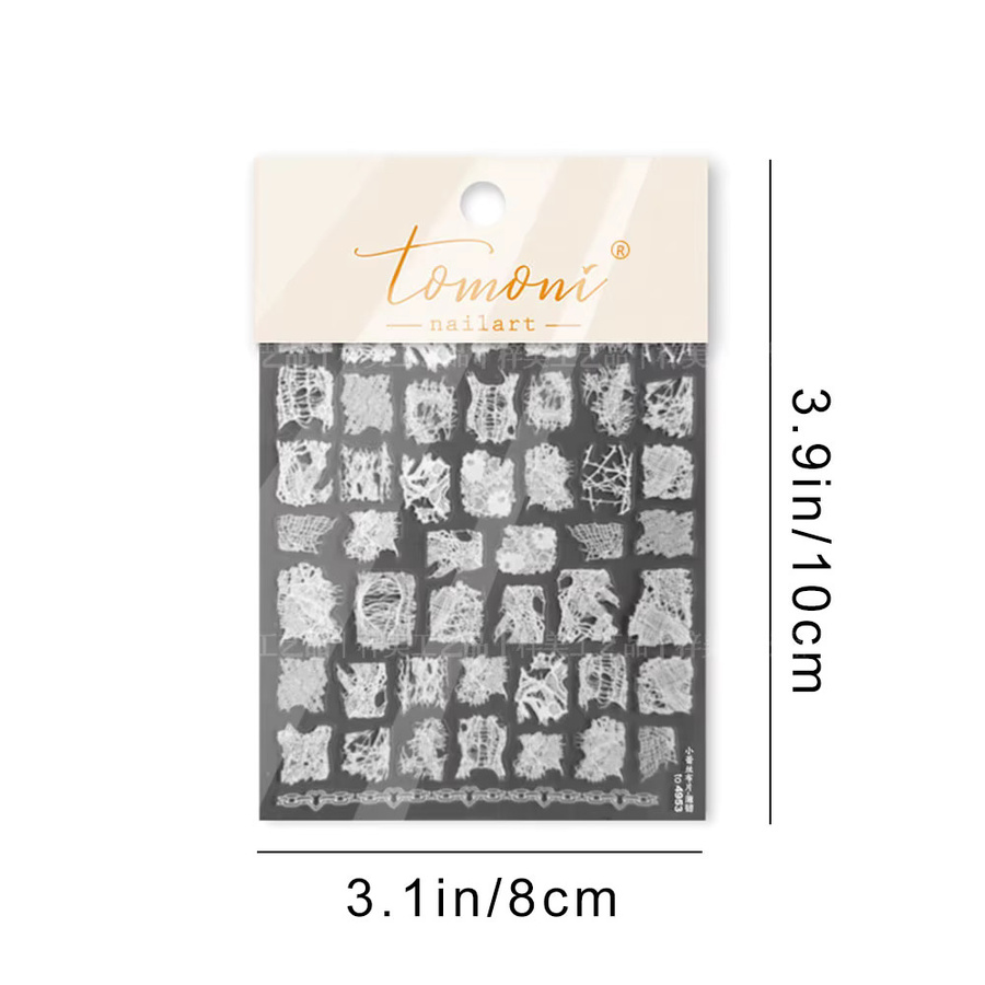 Kaniu Nail Art Aufkleber, Glänzend, Bunte Kirsche Schleife Stern Mond Liebe Herz - Bild 3