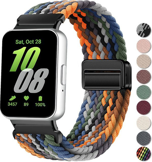 CHIICSMART Uhrenarmband Nylon, Multicolor, Unisex, Samsung Galaxy Fit3 - Bild 1