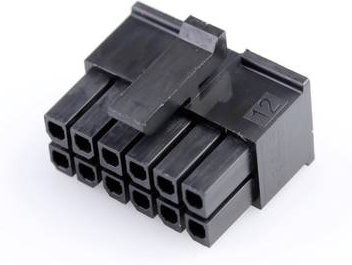 Molex Buchsengehäuse-Kabel 430251210 in Schwarz - Bild 1