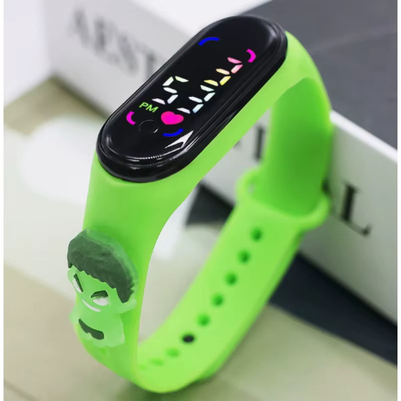 Bandai Smartwatch, Marvel, Schwarz, Kunststoff, Silikon, Sport - Bild 5