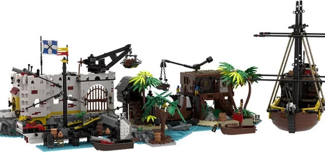 LEGO Piraten Piratenwerft, Modulare Bausteine - Bild 1