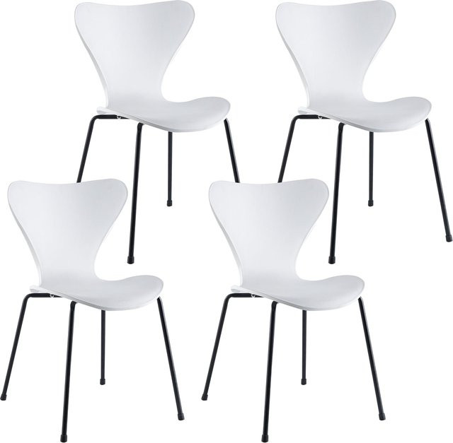 HTI-Living Esszimmerstuhl Rory modern in Weiß aus Kunststoff - Bild 1
