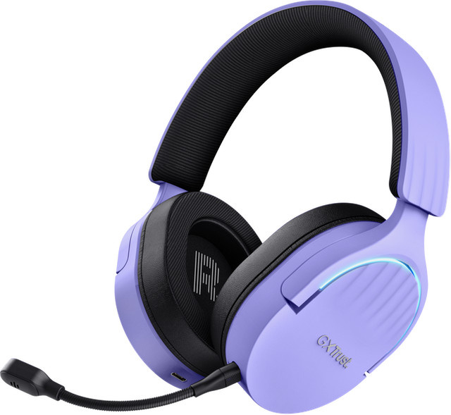 Trust GXT 491P Fayzo Kabelloses Gaming-Headset On-Ear mit Bluetooth und USB-A in Lila - Bild 1