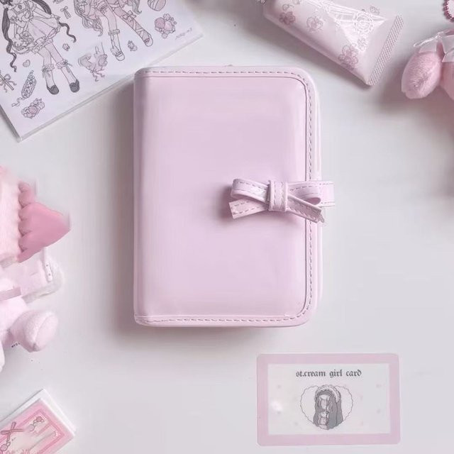 Koreanisches A7 Notizbuch mit Mädchenherz-Design in Pink, dekoratives Loseblatt-Notizbuch für Studenten und Schule - Bild 1