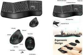 LogiLink ID0211 Kabelloses Tastatur-Maus-Set RF Wireless QWERTZ Deutsch Schwarz - Bild 1