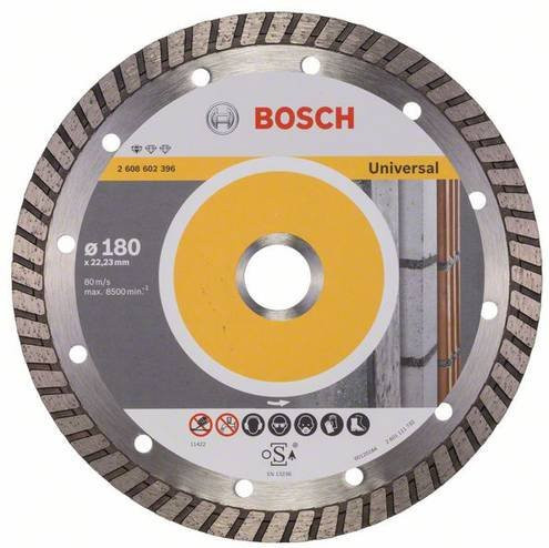 Bosch Diamanttrennscheibe Universal Turbo in Silber für Beton Durchmesser: 180 mm, Bohrung: 22,23 mm - Bild 1