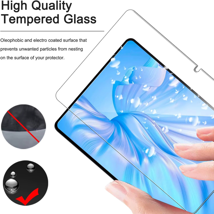 Premium Displayschutz aus gehärtetem Glas für OUKITEL OT5 / OT5S (12,0 Zoll), transparent, kratzfest und HD Ultra Clear - Bild 3