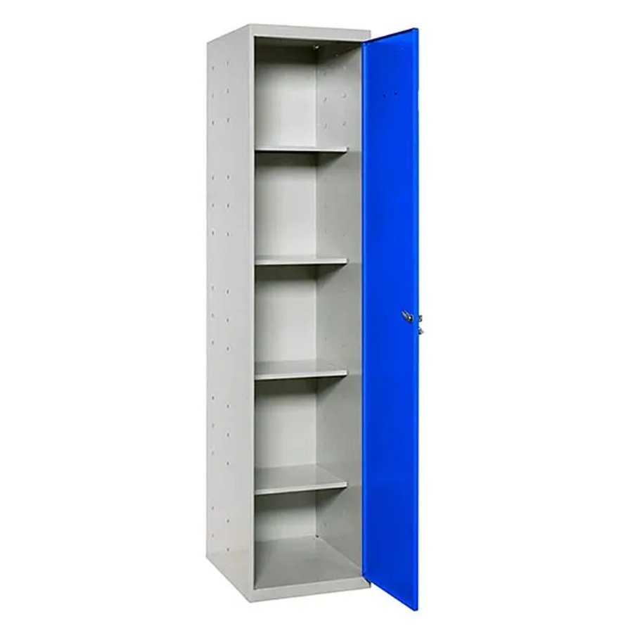 PROREGAL Putzmittelschrank AMEGO Metallschrank für den Haushalt in Blau-Grau, H x B x T: 180 x 40 x 40 cm - Bild 2