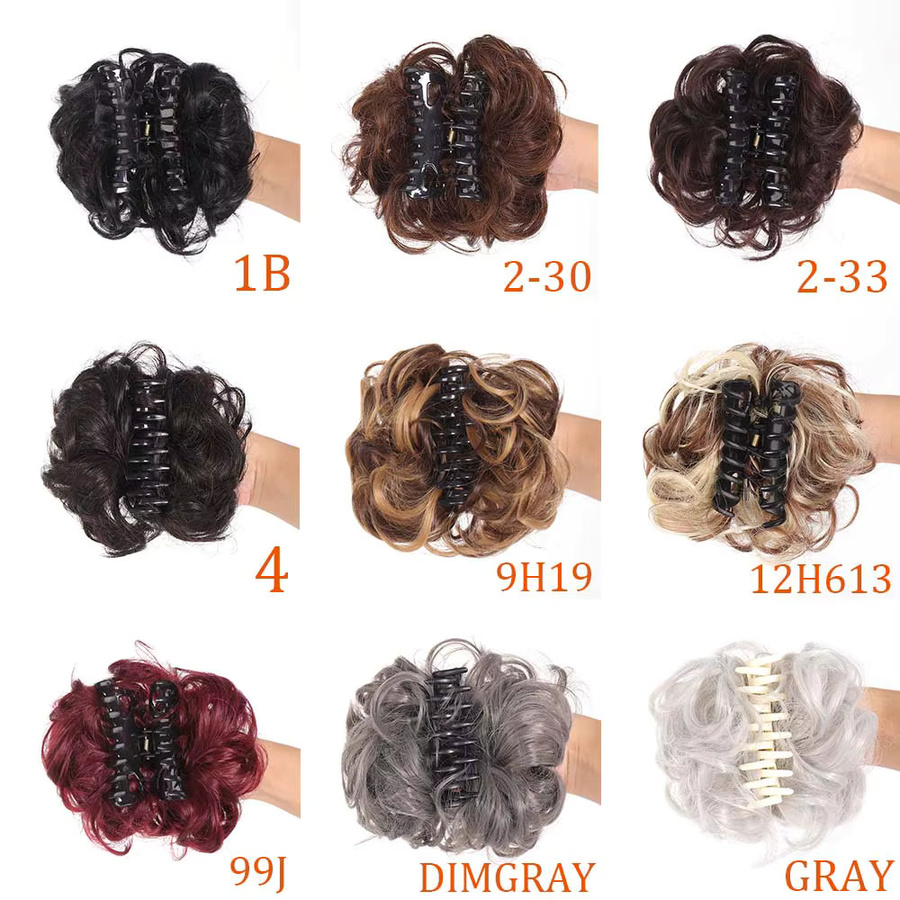 Lansa Synthetischer Chignon Messy Bun Haarknoten zum Anklipsen, Damen - Bild 5