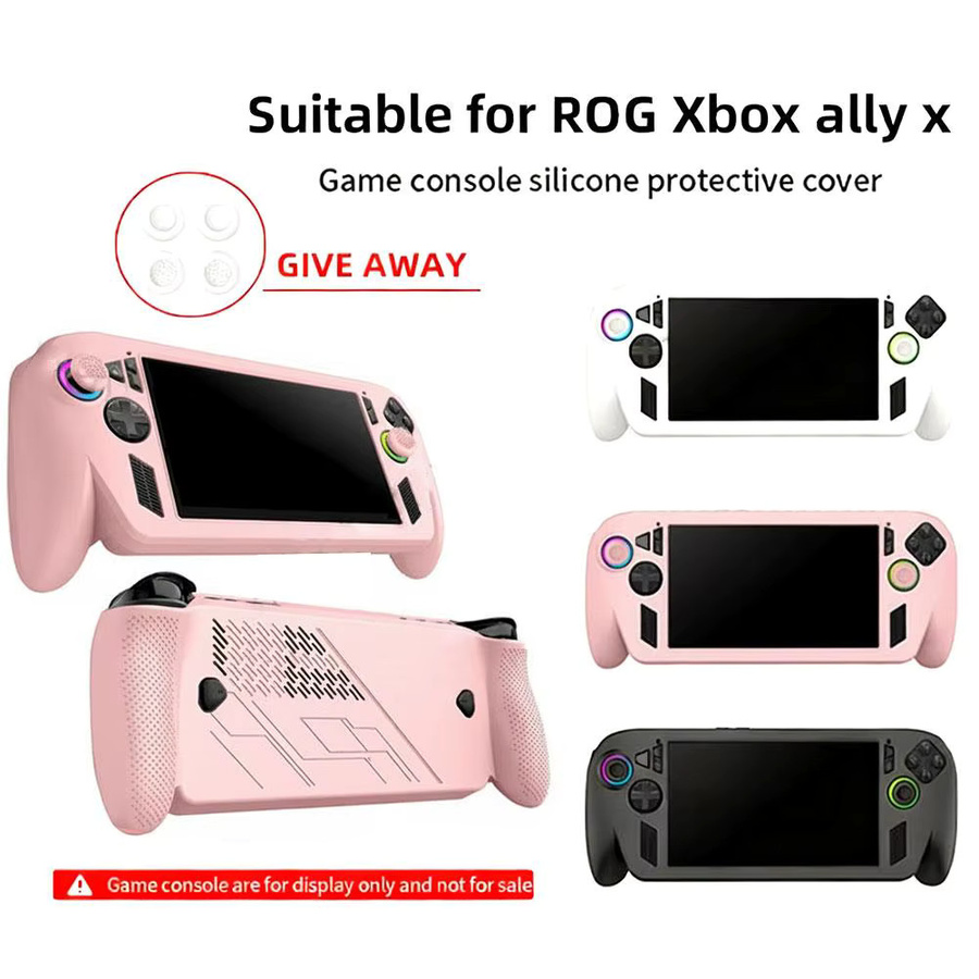 Asus ROG Ally X Silikon Schutzhülle in Schwarz, rutschfest und stoßfest - Bild 2