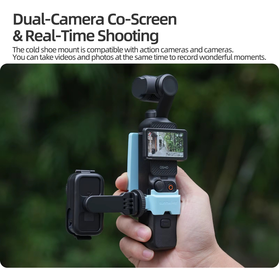 DJI OSMO NANO Erweiterungs-Montagehalterung für Action-Kameras und DSLR/spiegellose Kameras, Schwarz - Bild 4