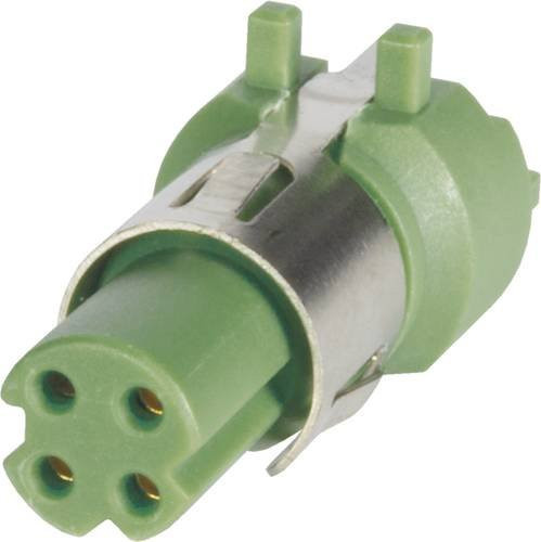 HARTING Leiterplattensteckverbinder 21023812419 aus Messing in Grün mit 4 Polen - Bild 1