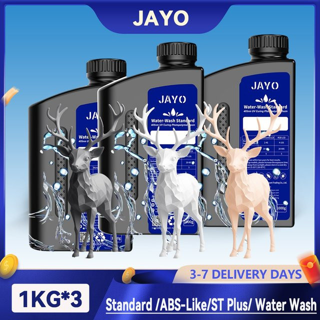 JAYO 3D-Druckerharz Photopolymerharz für UV-Härtung 395–405 nm, 3 kg - Bild 1