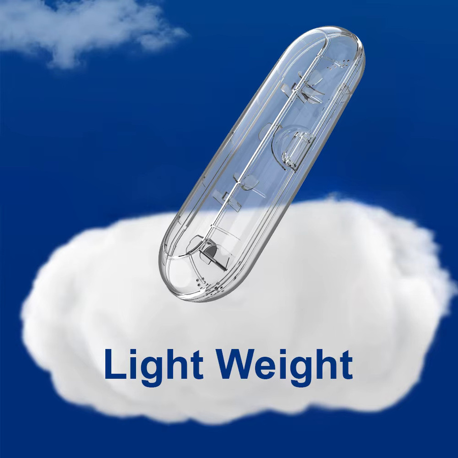 eelhoe Zahnbürsten-Reiseetui, transparent, Unisex - Bild 3