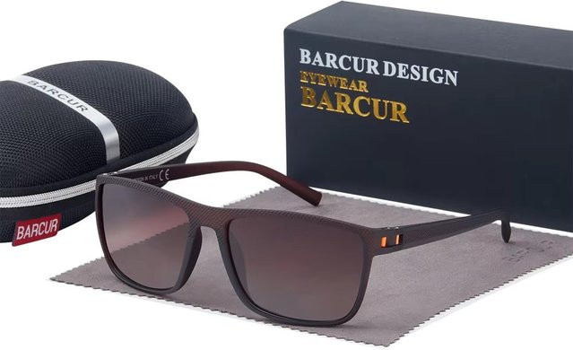 BARCUR Sonnenbrille, Herren, Vollrand, quadratisch, Kunststoff - Bild 1