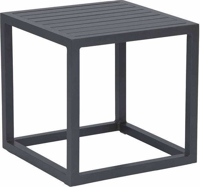 Stern Robin Beistelltisch Anthrazit mit Aluminiumleisten B/T/H: 40 x 40 x 40 cm - Bild 1