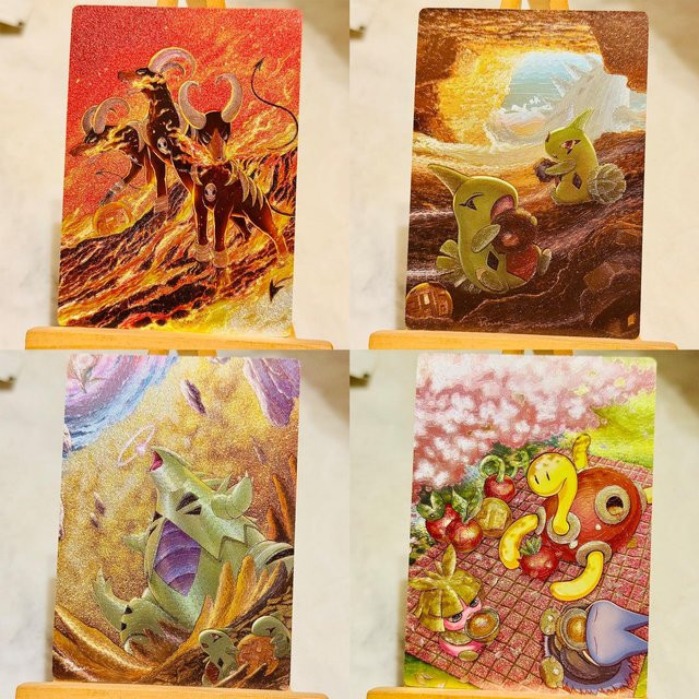 Yiran toy 1 Pokemon Anime Sammel Karten Goldene Signatur 9-teiliges Set - Bild 1