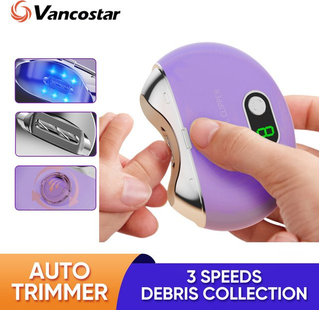 Vancostar Elektrischer Nagelknipser, lila, Kinder - Bild 1