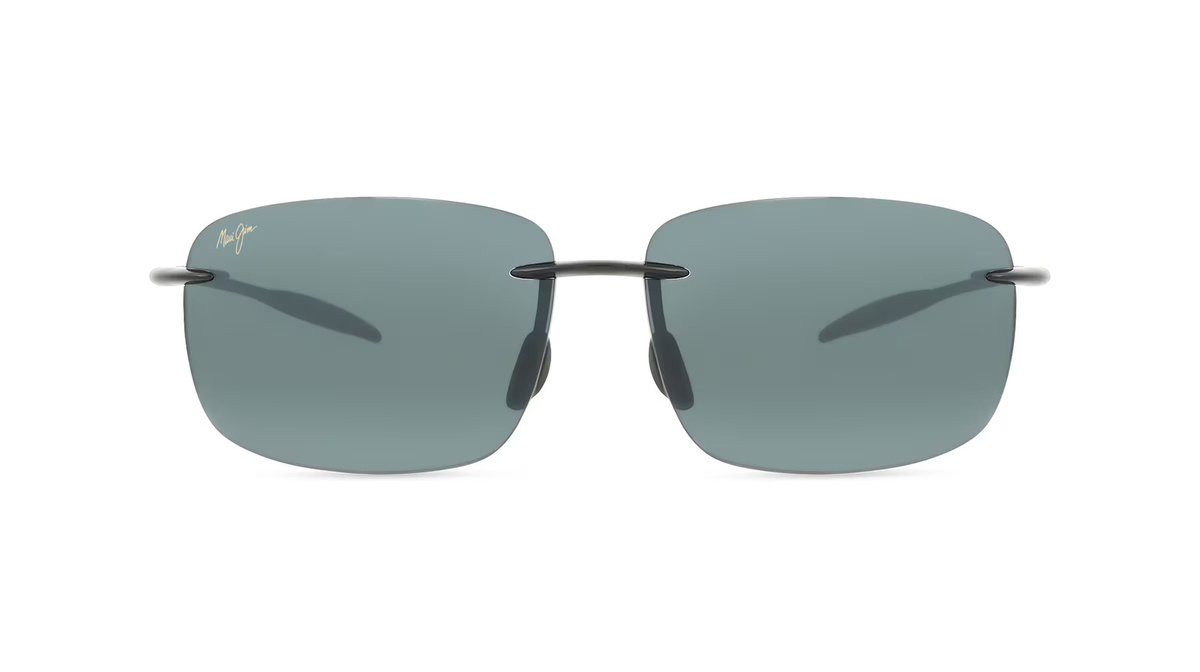 Maui Jim MJ0422S Sonnenbrille, randlos, eckig, Kunststoff, Unisex, schwarz - Bild 1