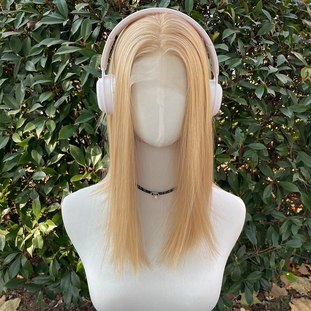 Artjosy Lace-Front-Perücke, Blond, Gemischt, Schulterlang, Synthetisch, Damen - Bild 1