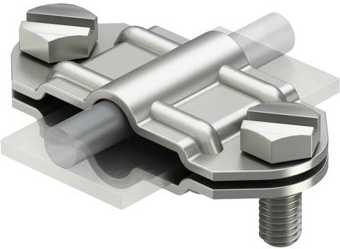 OBO Bettermann 5336341 233 VA Montagezubehör aus Edelstahl in Silber, 10 Stück - Bild 1