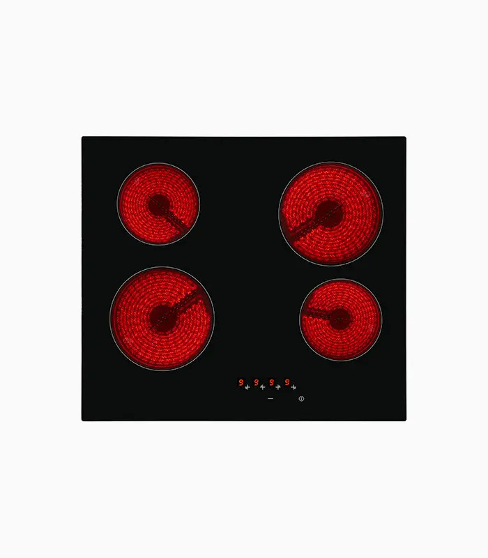 Exquisit EKC 601-5 Glaskeramik-Kochfeld, elektrisch, Schwarz, B/T/H: 59,0 x 52,0 x 5,0 cm - Bild 2