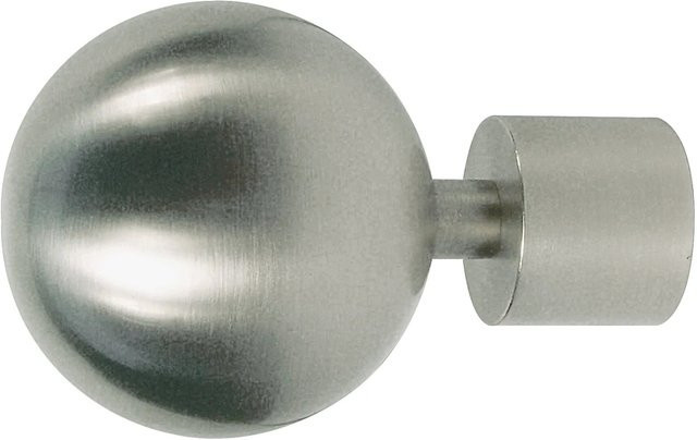 Mydeco Gardinenstange-Endstück Ball Classic in Edelstahl-Optik, Durchmesser: 2 cm - Bild 1