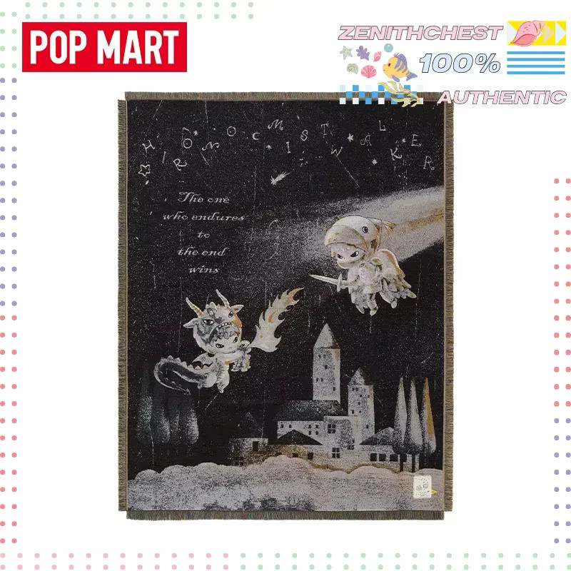 POPMART Hirono MIST-WALKER Serie Jacquard-Decke aus Polyester in Schwarz - Bild 2