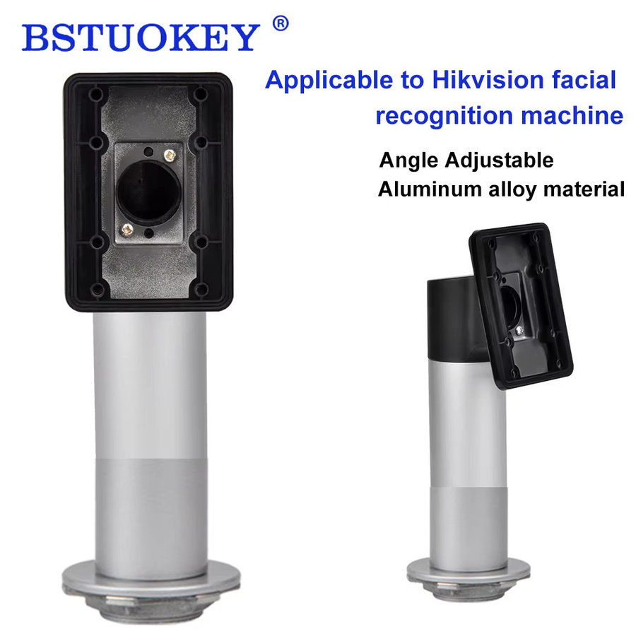 Hikvision Gesichtserkennungsmaschinenhalterung aus Aluminiumlegierung in Silber mit Mehrwinkeleinstellung für universelle Zugangskontrolle - Bild 3