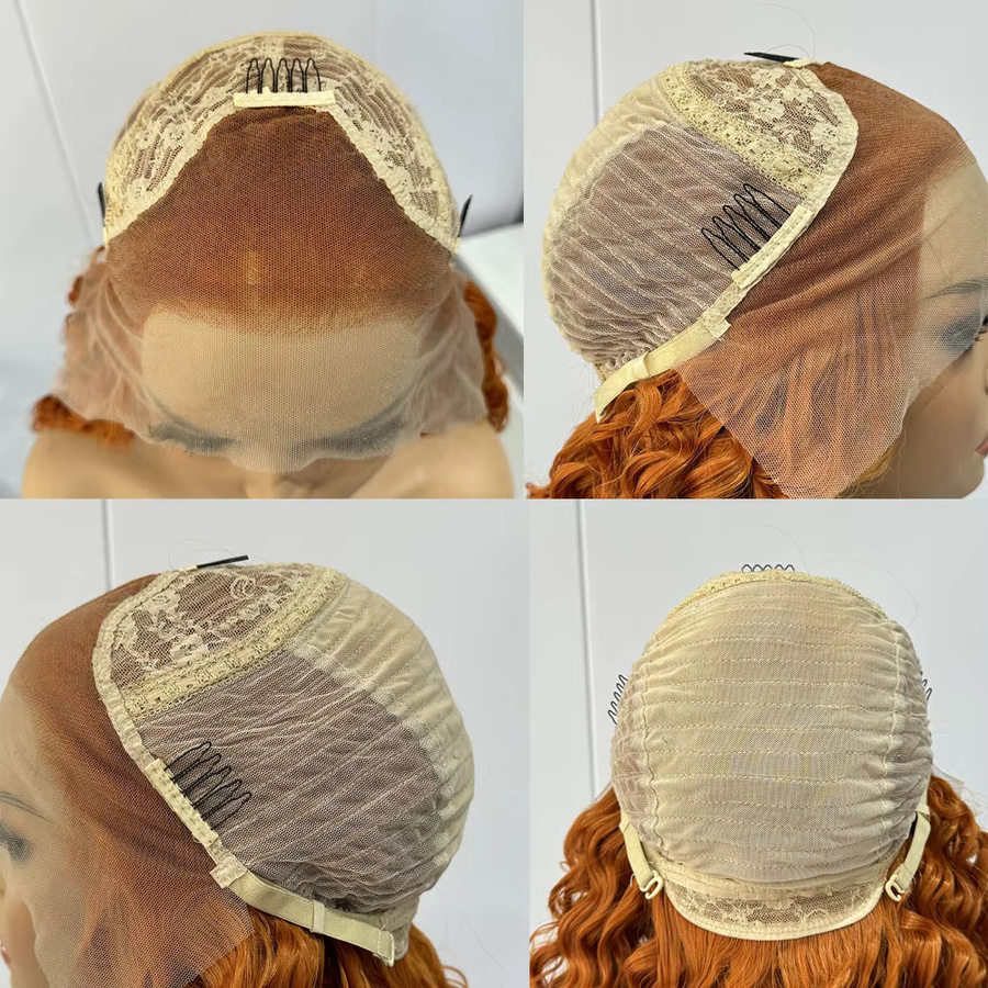 UStyleHair Lace-Front-Perücke, Ingwer-Orange, tiefgelockt, Damen - Bild 2