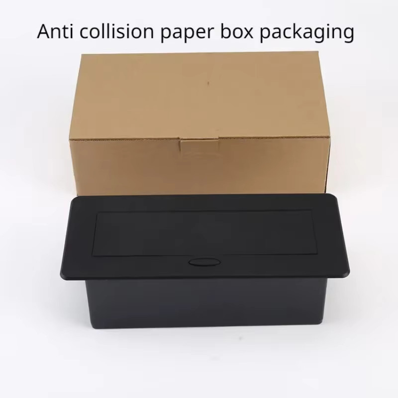 FUNAYA Universelle Pop-Up-Steckdose in Schwarz mit USB-A, USB-C, Ethernet/LAN und HDMI Anschlüssen, 13A 3500W Desktop-Büro-Steckdose - Bild 3