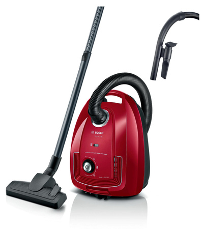 Bosch Serie 4 BGB38RD2 Zylinder-Staubsauger mit 4 l Beutelfassungsvermögen und 600 W Leistung