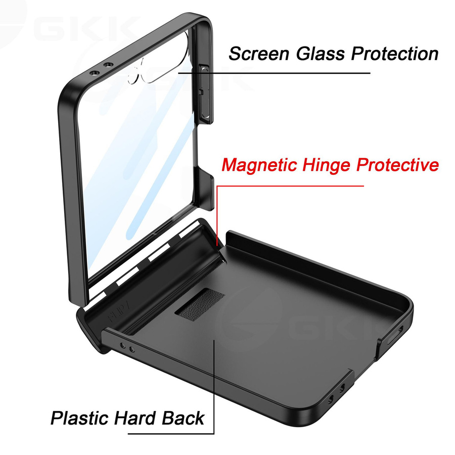 Samsung Galaxy Z Flip 7 Hülle mit magnetischem Scharnier-Ringhalter und Schutz für den äußeren Bildschirm in Hellgrün - Bild 3