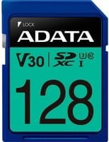 ADATA Premier Pro SDXC Speicherkarte, 128 GB, V30, Blau - Bild 1