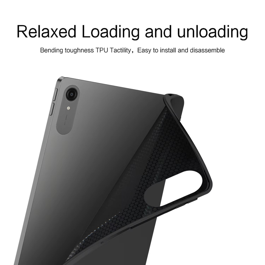 AJIUYU Silikon-TPU Schutzhülle für Lenovo Idea Tab Pro Gen 2 und Xiaoxin Pad Pro GT 13 Zoll in Schwarz - Bild 2