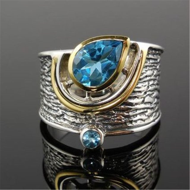 Huitan Ring, Bicolor, Kristall, Damen - Bild 1