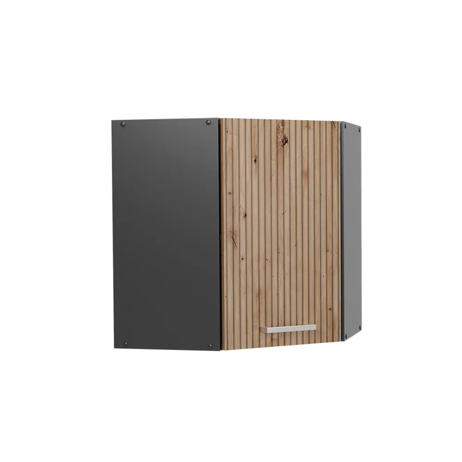 Vicco R-Line Eckhängeschrank Küchen-Eckschrank in Artisan-Eiche und Anthrazit, B/T/H: 57 x 34,1 x 60 cm - Bild 2
