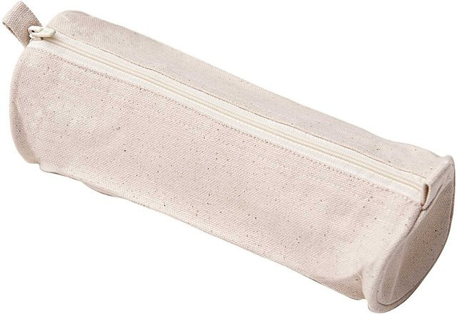 Rico Design Schlampermäppchen aus Baumwolle in Natur/Beige mit Reißverschluss, B: 22,0 cm, H: 6,0 cm, T: 6,0 cm - Bild 1