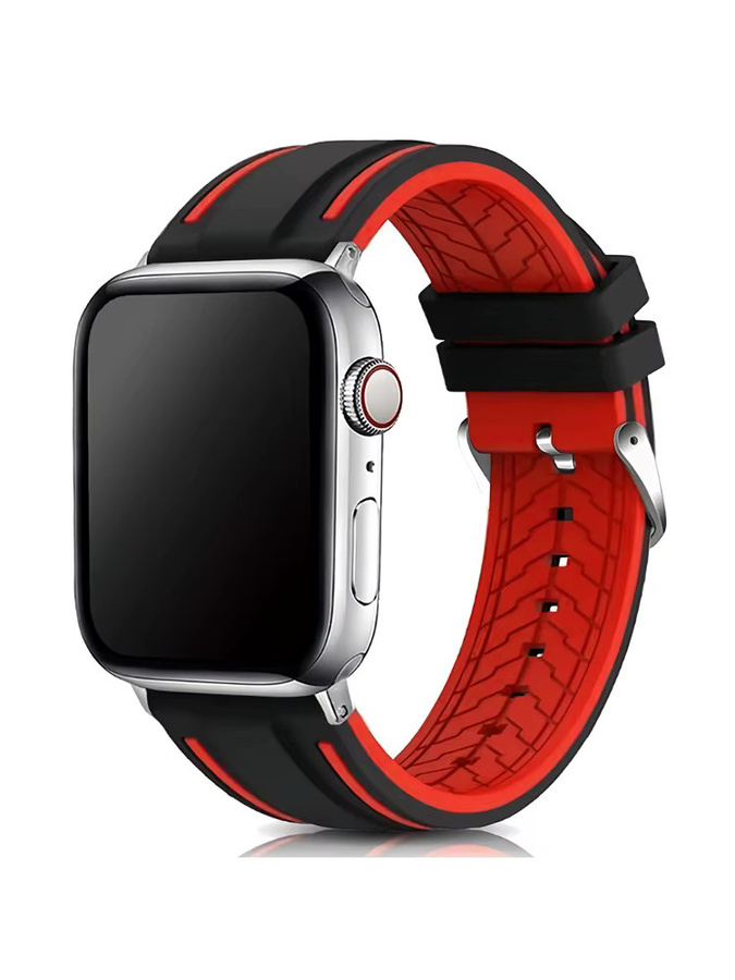JBAILI Uhrenarmband Silikon, Schwarz, Unisex - Bild 5