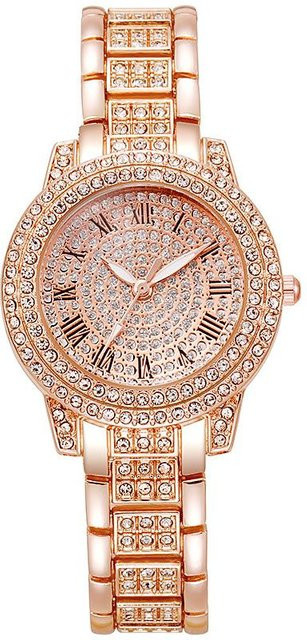 N.H.B Department Goodies Armbanduhr, Quarz, Edelstahl, Roségold, Damen - Bild 1