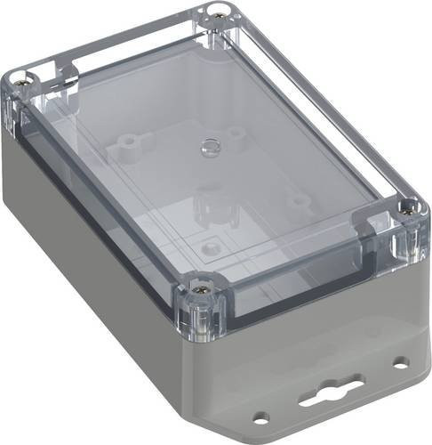 TRU COMPONENTS Flansch-Gehäuse TC-10860576 aus ABS-PC in Lichtgrau, B/T/H: 120 x 80 x 45,20 cm - Bild 1