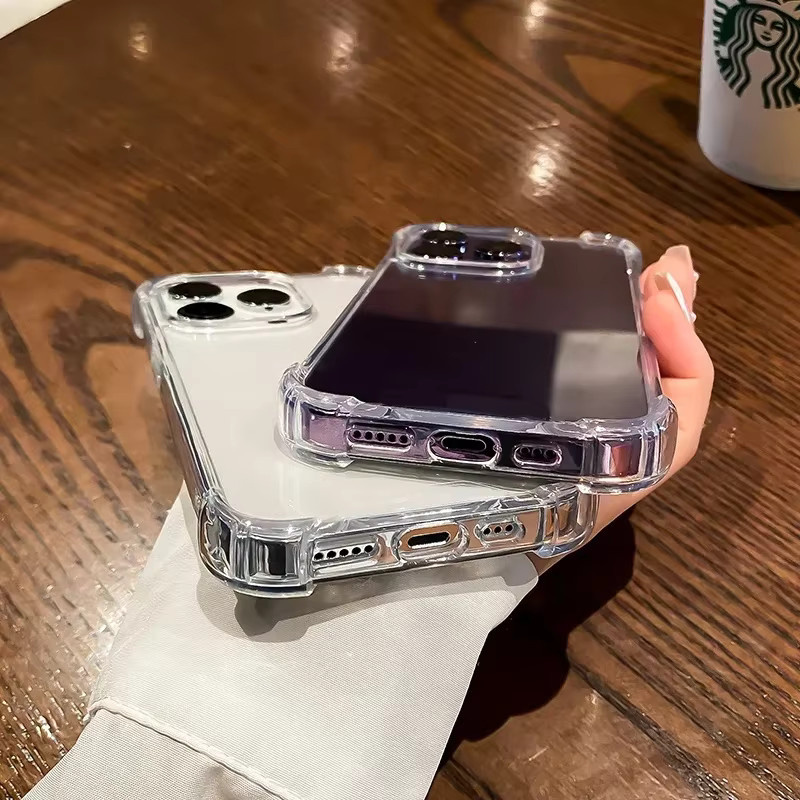 Stoßfeste und transparente Silikon Handyhülle von ROEG für iPhone 16, 15, 14, 13, 12, 11 Pro Max und Plus - Bild 4