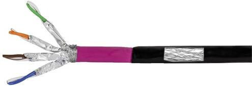 LogiLink Netzwerkkabel CAT 7 S/FTP Ethernet LAN Schwarz 50 m - Bild 1