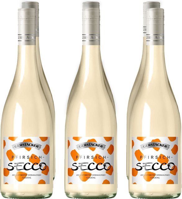 Gerstacker Fruchtsecco Pfirsich 6 x 0,75 l - Bild 1