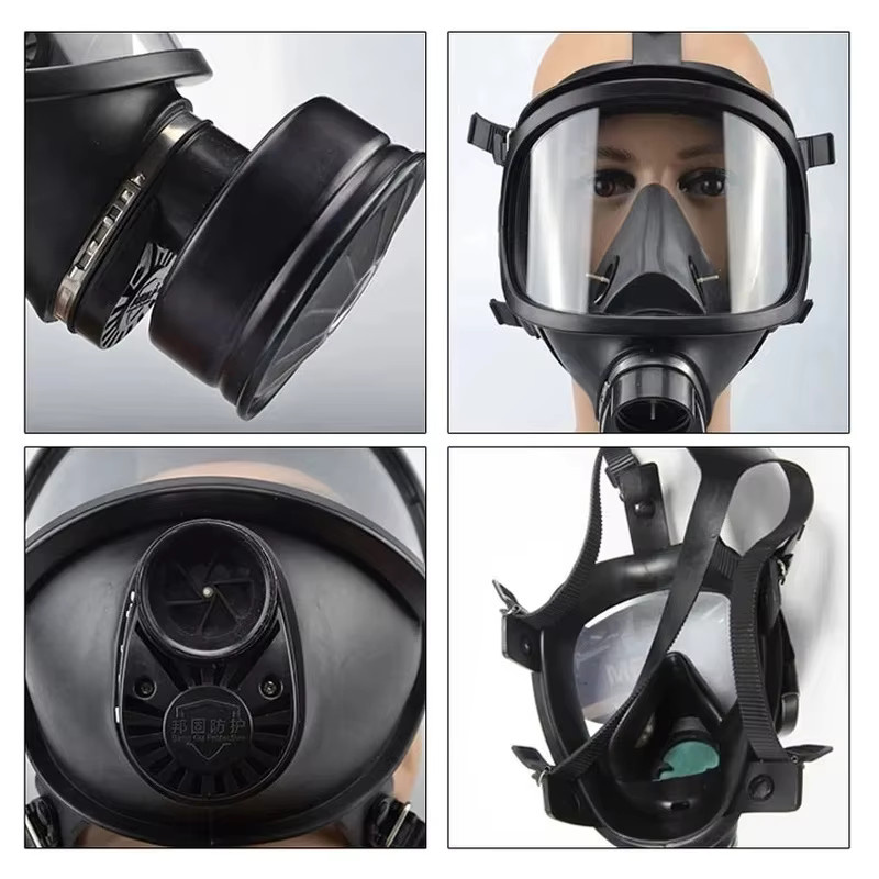 AnruiGe PROTECT Chemische Atemschutzmaske MF14 Vollgesichtsmaske in Schwarz - Bild 5