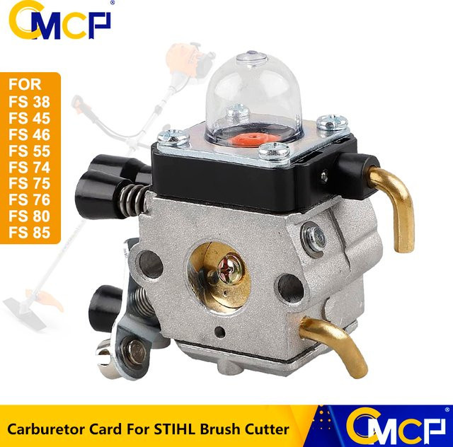 CMCP Vergaser für STIHL FS38 FS45 FS46 FS55 FS74 FS75 FS76 FS80 FS85 in Silber - Bild 1